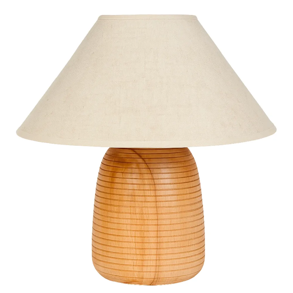 Lampe La Ruche – lampe de table bois handmade Tunisie Fiolla Home