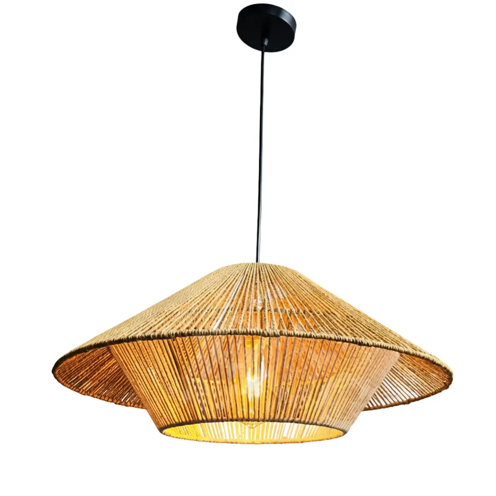 Suspension Design en Jute Tressé | Style Bohème | Tunisie Fiolla Home