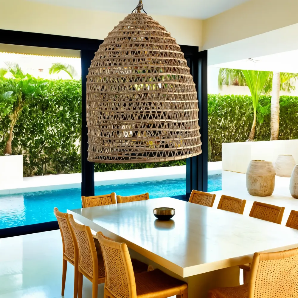 Suspension Drina | Luminaire Naturel Élégant | Fiolla Home