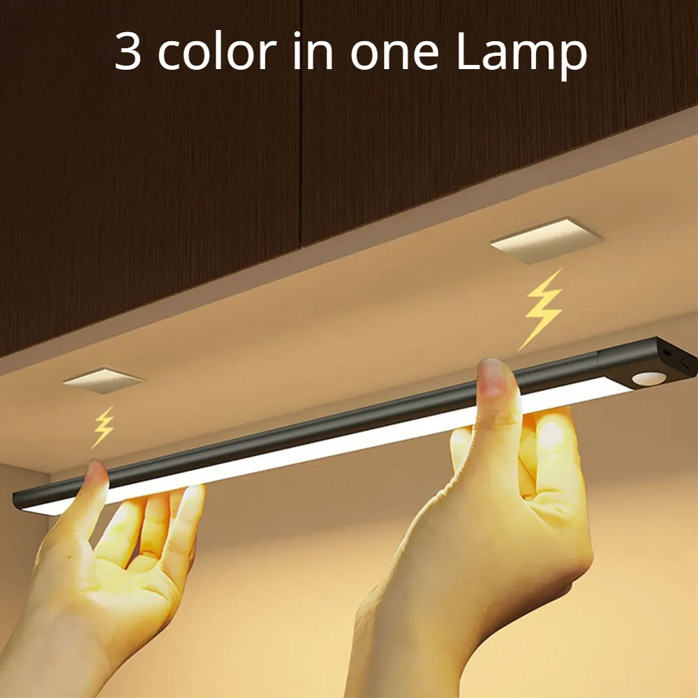 2x Réglette LED 20cm magnétique avec détecteur de mouvements - 2 + 1 OFFERTE Frenchy Deal