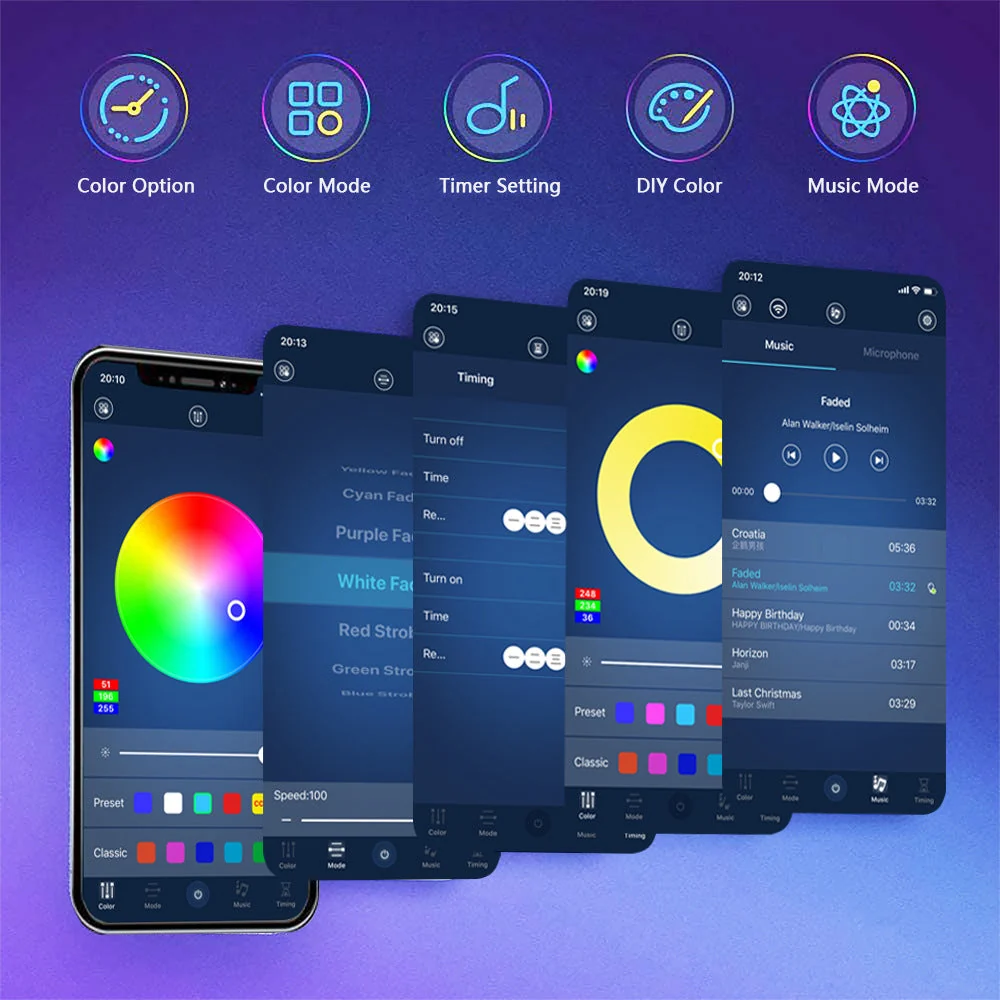Bande lumineuse Led Bluetooth (Gabon)