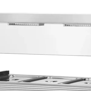 Rehausse avec lampes infrarouges et pare-haleine pour chariot Bain-Marie PROFI 3x GN 1/1 avec chauffage à sec / cuve amovi...