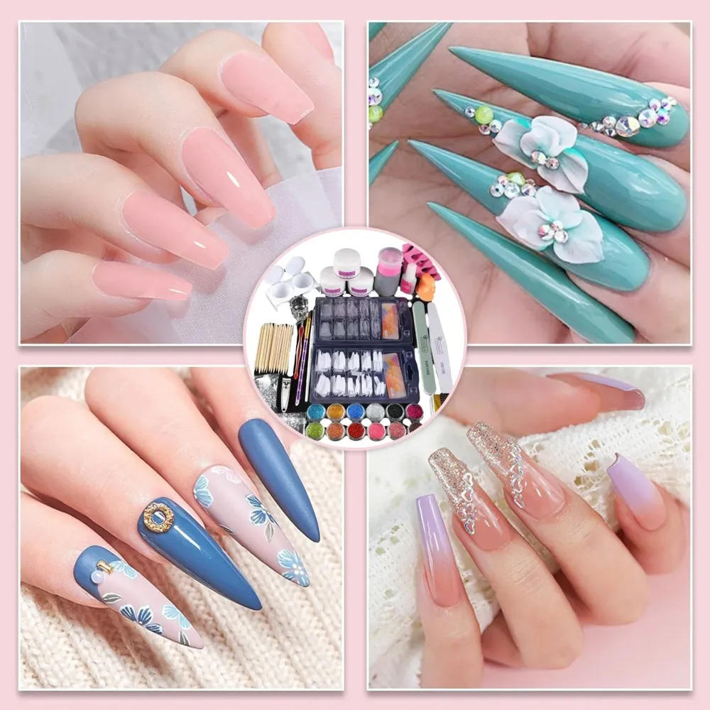 Gel nail polish kitv 24pcs nail lampe ponceuse manucure vernis semi permanent extension de outils décor kit manucure kit c...
