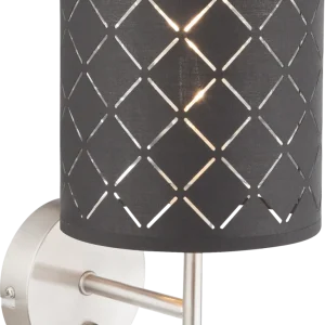 Applique murale Globo Lighting Kidal en métal nickelé E14