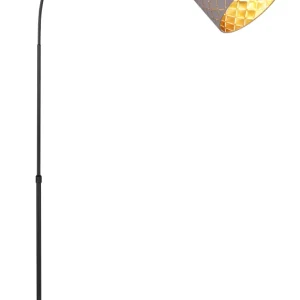 Lampadaire Globo Lighting Cindy en métal noir E27