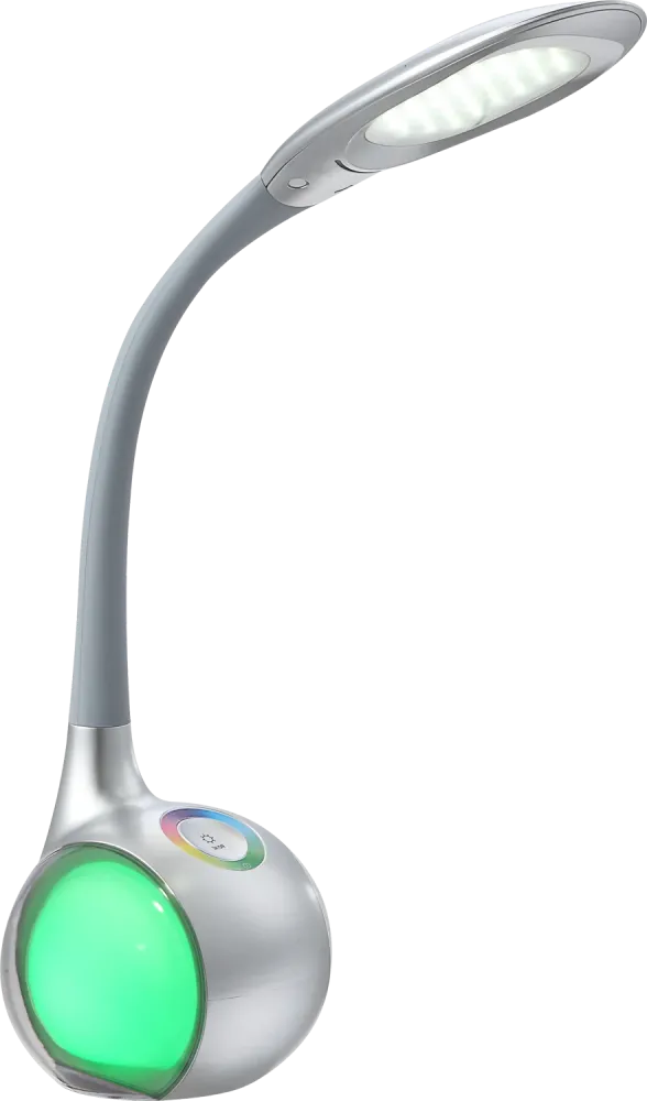 Lampe de bureau Globo Lighting Tarron acrylique argentée 1/2 L