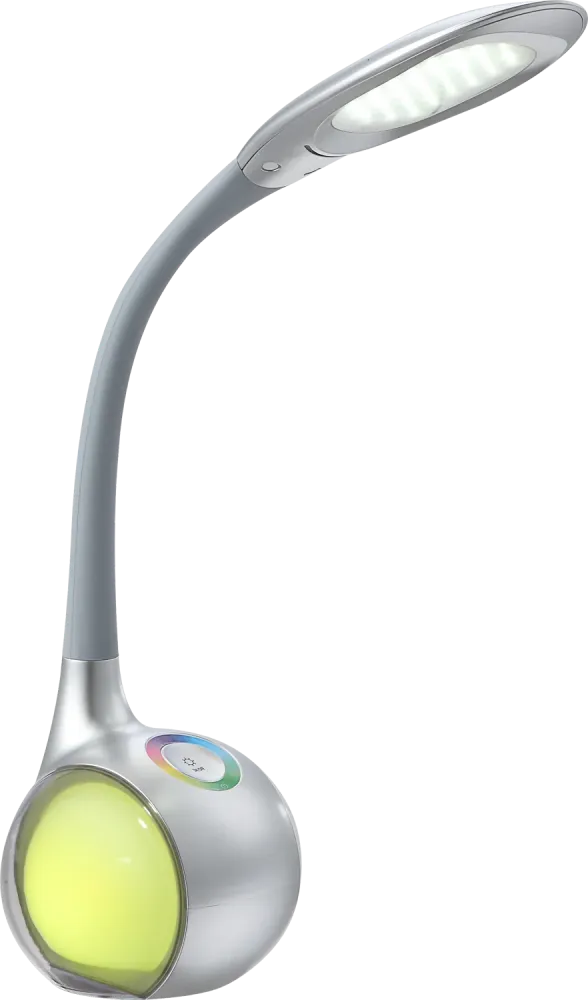 Lampe de bureau Globo Lighting Tarron acrylique argentée 1/2 L