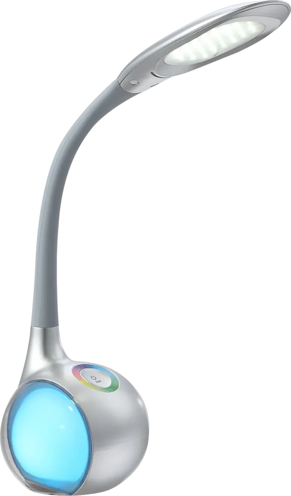 Lampe de bureau Globo Lighting Tarron acrylique argentée 1/2 L