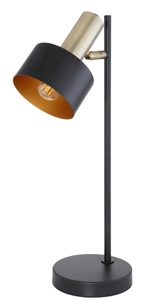 Lampe de lecture Globo Lighting Swinni en métal noir E27