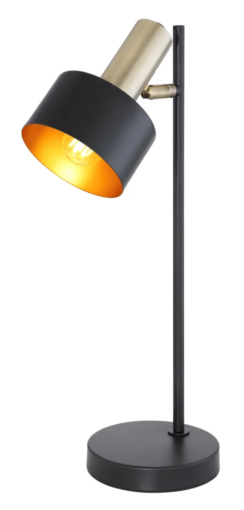 Lampe de lecture Globo Lighting Swinni en métal noir E27