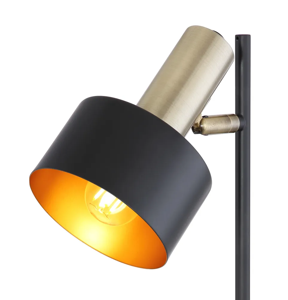 Lampe de lecture Globo Lighting Swinni en métal noir E27