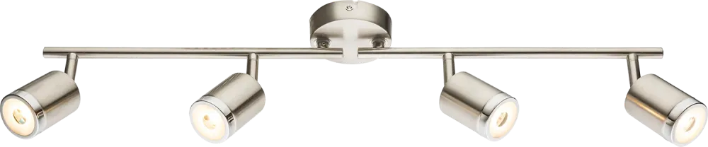Lampe sur rail Globo Lighting Comore métal nickel 4L