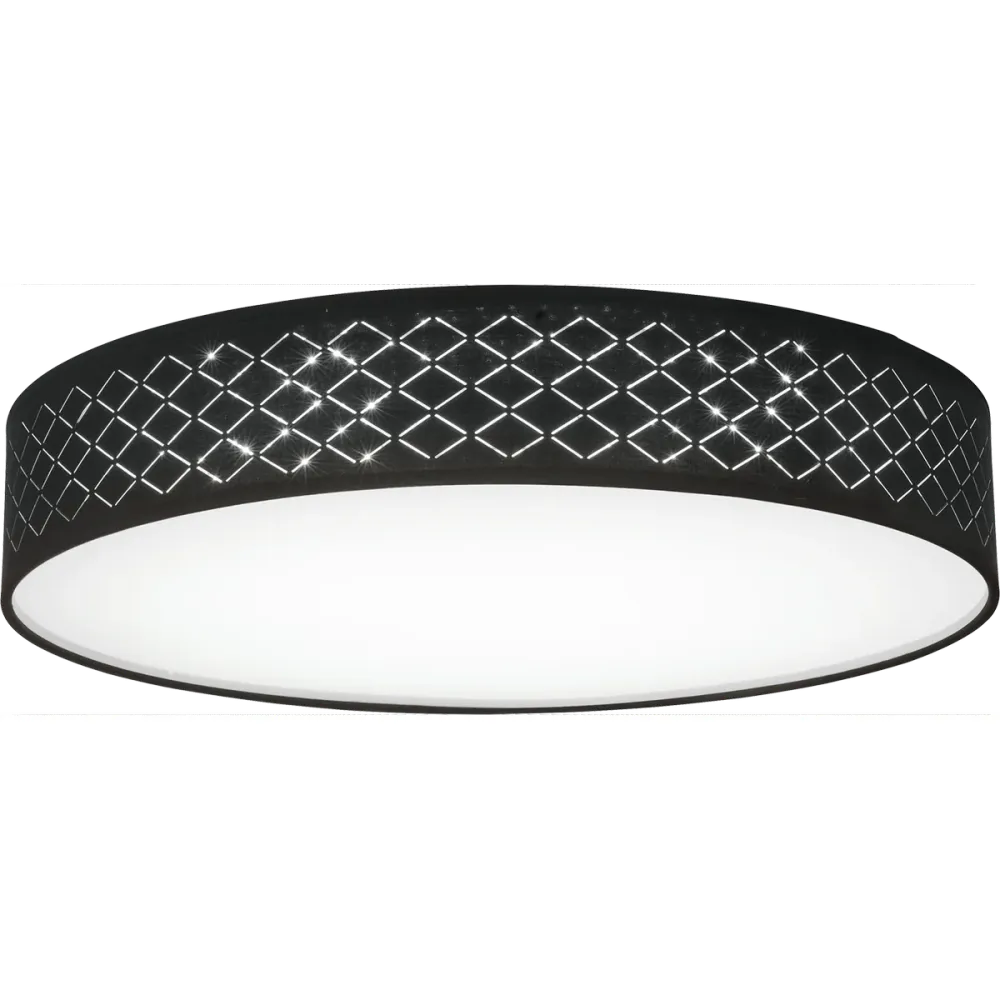 Plafonnier encastré Globo Lighting Clarke en métal nickelé
