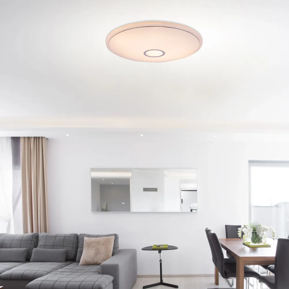 Plafonnier encastré Globo Lighting Connor en métal blanc