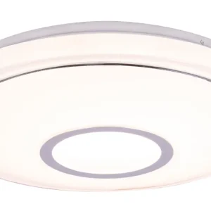 Plafonnier encastré Globo Lighting Connor en métal blanc 1/1 L