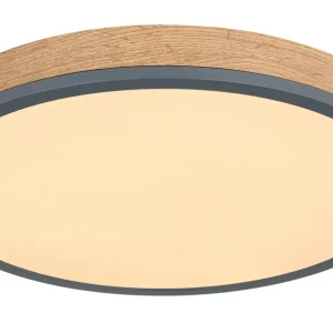 Plafonnier encastré Globo Lighting Doro en métal graphite