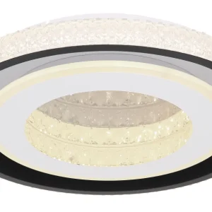 Plafonnier encastré Globo Lighting Lucky en métal blanc