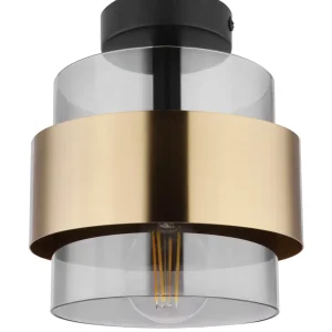 Plafonnier encastré Globo Lighting Milley en métal noir E27