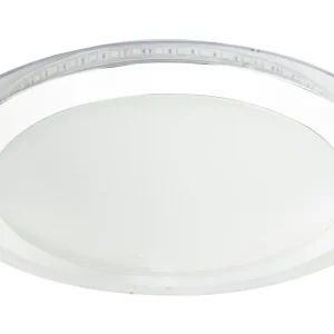 Plafonnier encastré Globo Lighting Nicole II en métal chromé 1/1 L