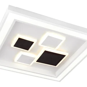 Plafonnier encastré Globo Lighting Nolo en métal blanc