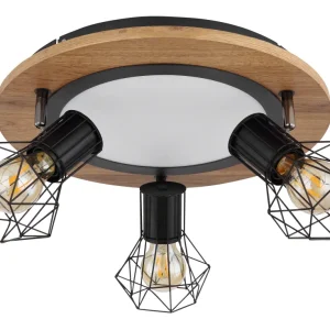 Plafonnier encastré Globo Lighting Priska en métal noir LED / E27 1 / 3L