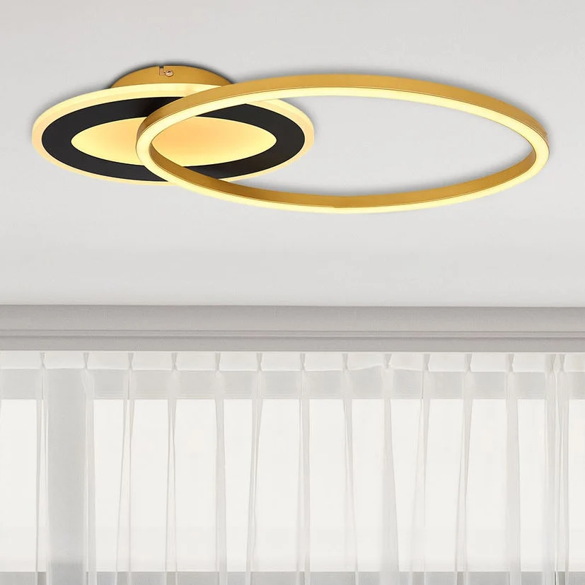 Plafonnier encastré Globo Lighting Silla I en métal noir