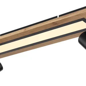 Plafonnier encastré Globo Lighting Ulla en métal noir LED / GU10 1/2 L