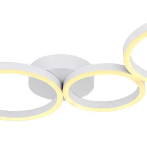 Plafonnier encastré Globo Lighting Venosa en métal blanc White