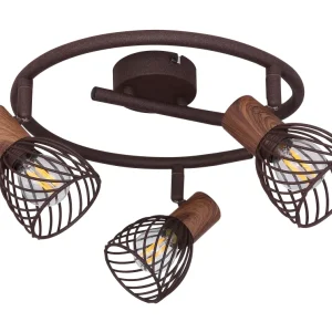 Suspension Globo Lighting Isabelle en métal bronze E14 3L