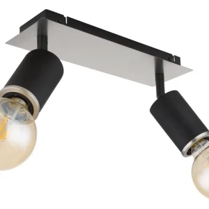Suspension Globo Lighting Joseba en métal noir E27 2L