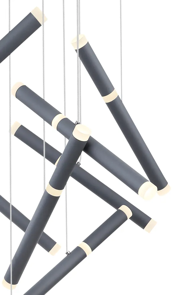 Suspension Globo Lighting Kelsy en métal graphite