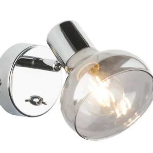 Suspension Globo Lighting Lothar en métal chromé E14