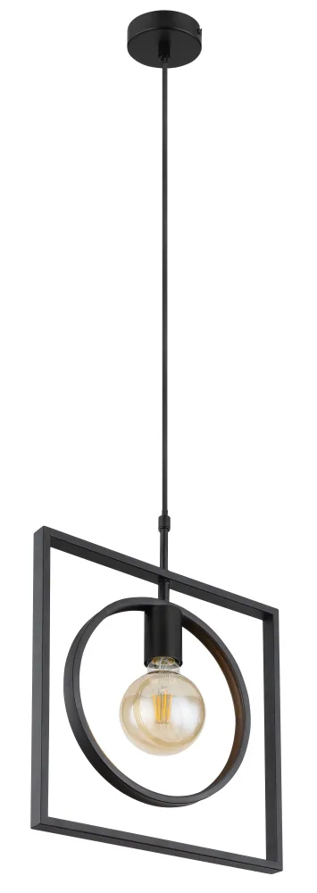 Suspension Globo Lighting Markus en métal noir E27