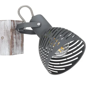 Suspension Globo Lighting Mori en bois blanc E27