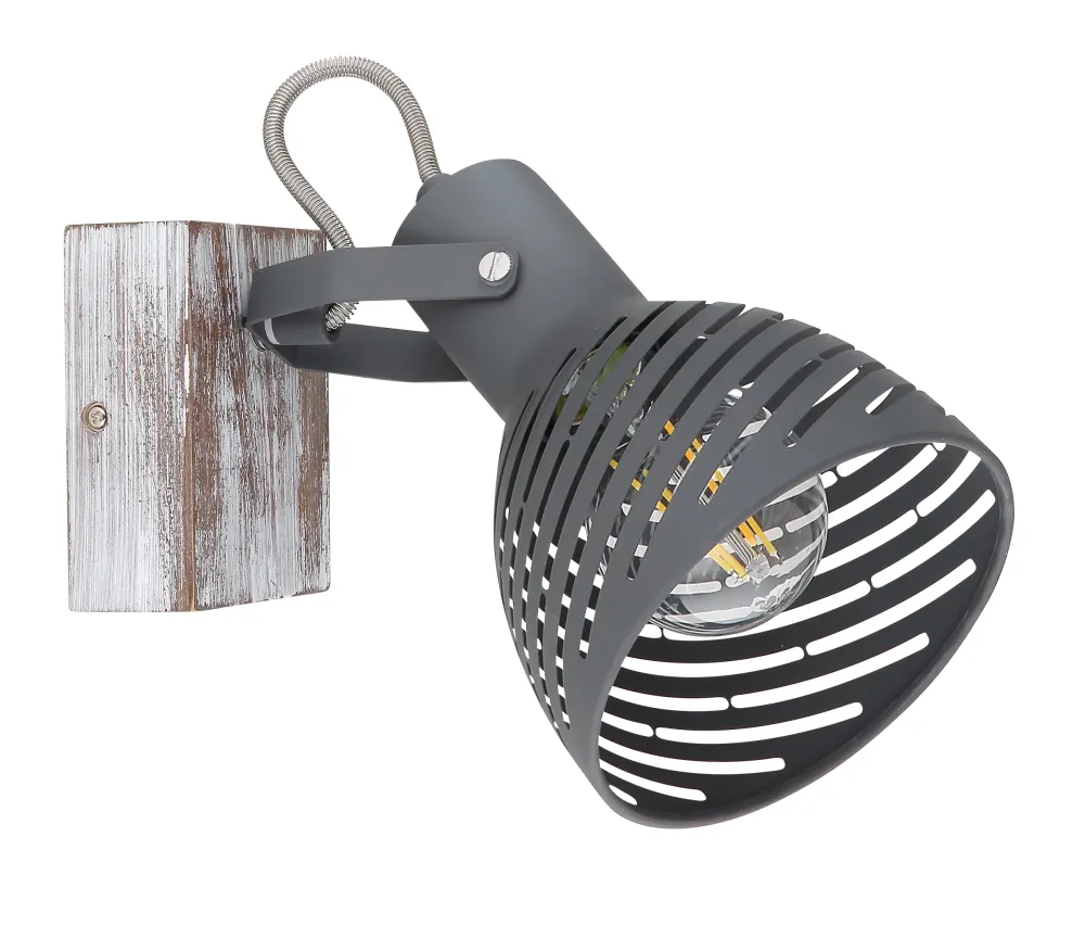 Suspension Globo Lighting Mori en bois blanc E27