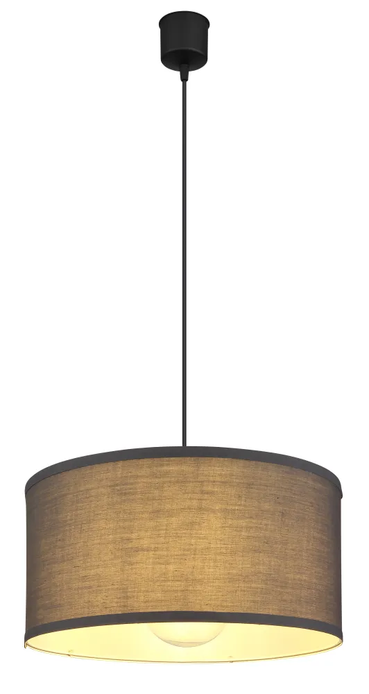 Suspension Globo Lighting Nathan en métal noir E27