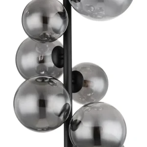 Suspension Globo Lighting Riha en métal noir G9 8L
