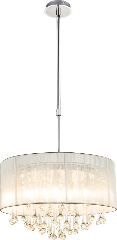 Suspension Globo Lighting Sierra en métal chromé G9 12L
