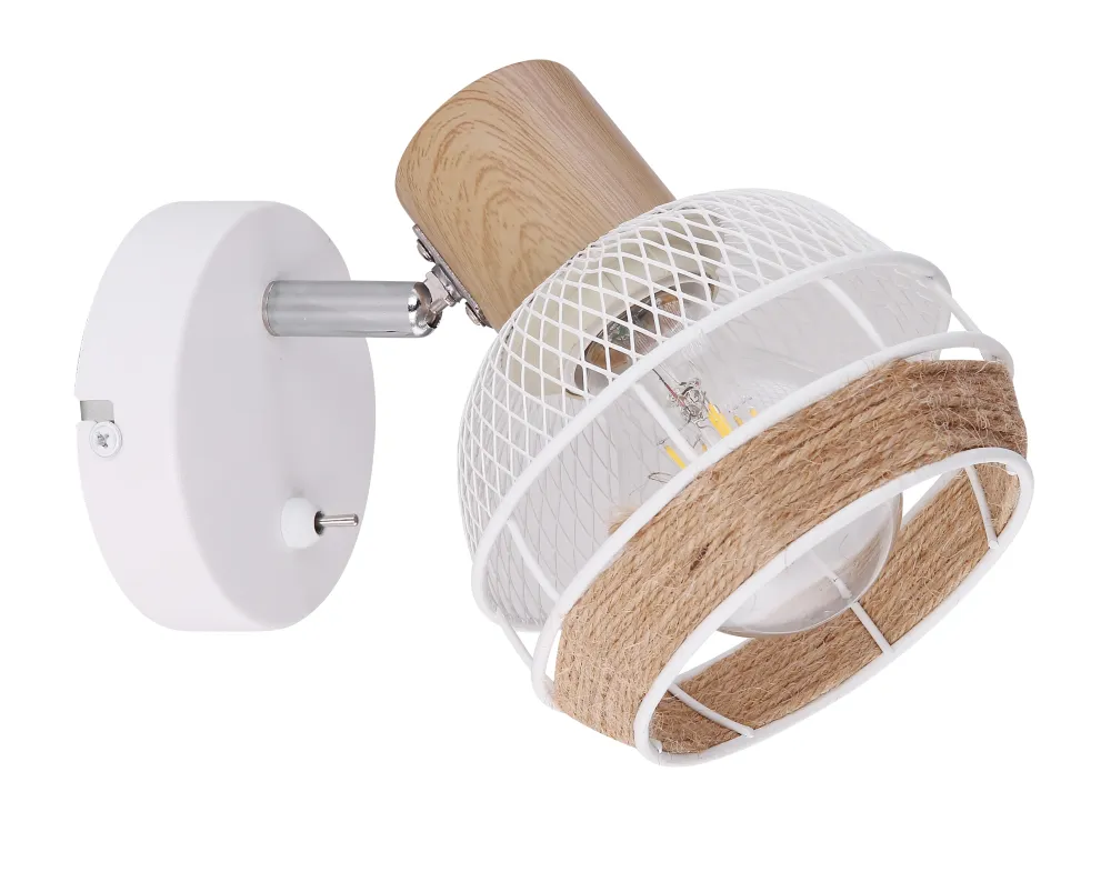 Suspension Globo Lighting Widy en métal blanc E27