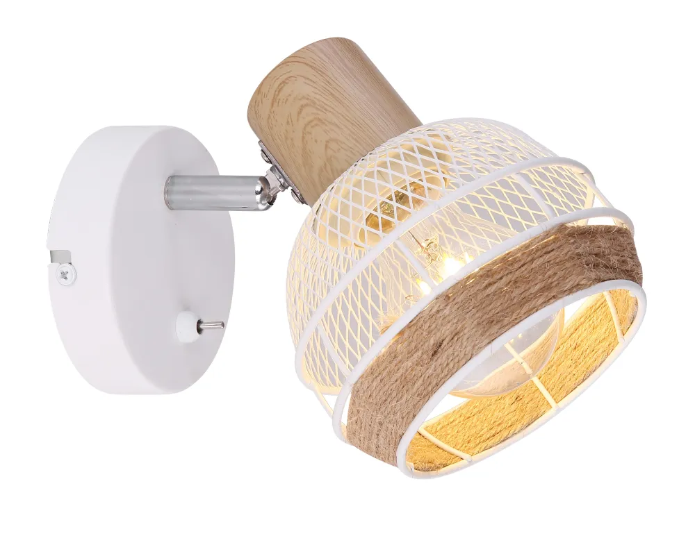 Suspension Globo Lighting Widy en métal blanc E27