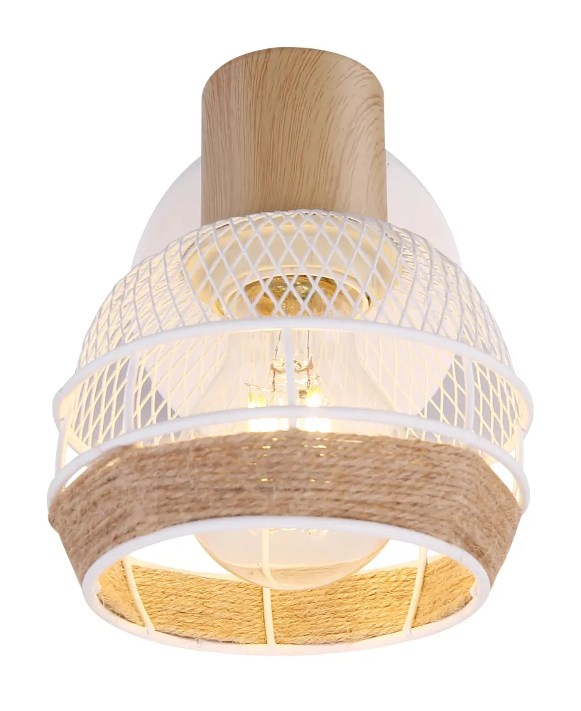 Suspension Globo Lighting Widy en métal blanc E27