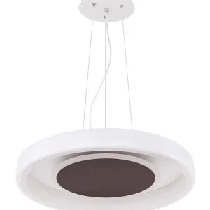 Suspension linéaire Globo Lighting Goffi en métal blanc