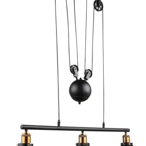 Suspension linéaire Globo Lighting Lenius en métal cuivre E27 3L
