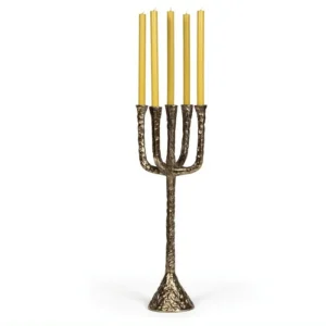 Grand chandelier 5 branches en laiton
