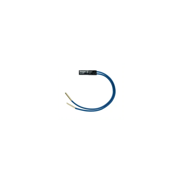 Ateha lampe à câbler 250 V 0,5 mA bleue Hager WJA690