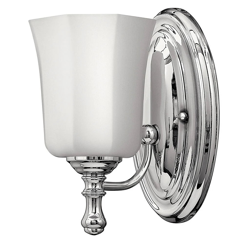 Applique murale Hinkley Shelly 1L en acier doux, verre G9