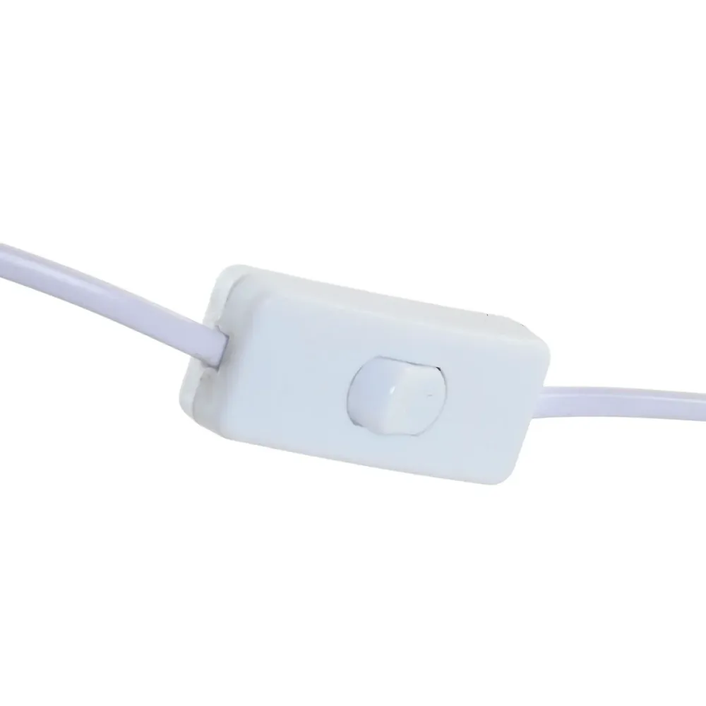 Lampe de bureau Home ESPRIT Blanc Marron 50 W 220 V