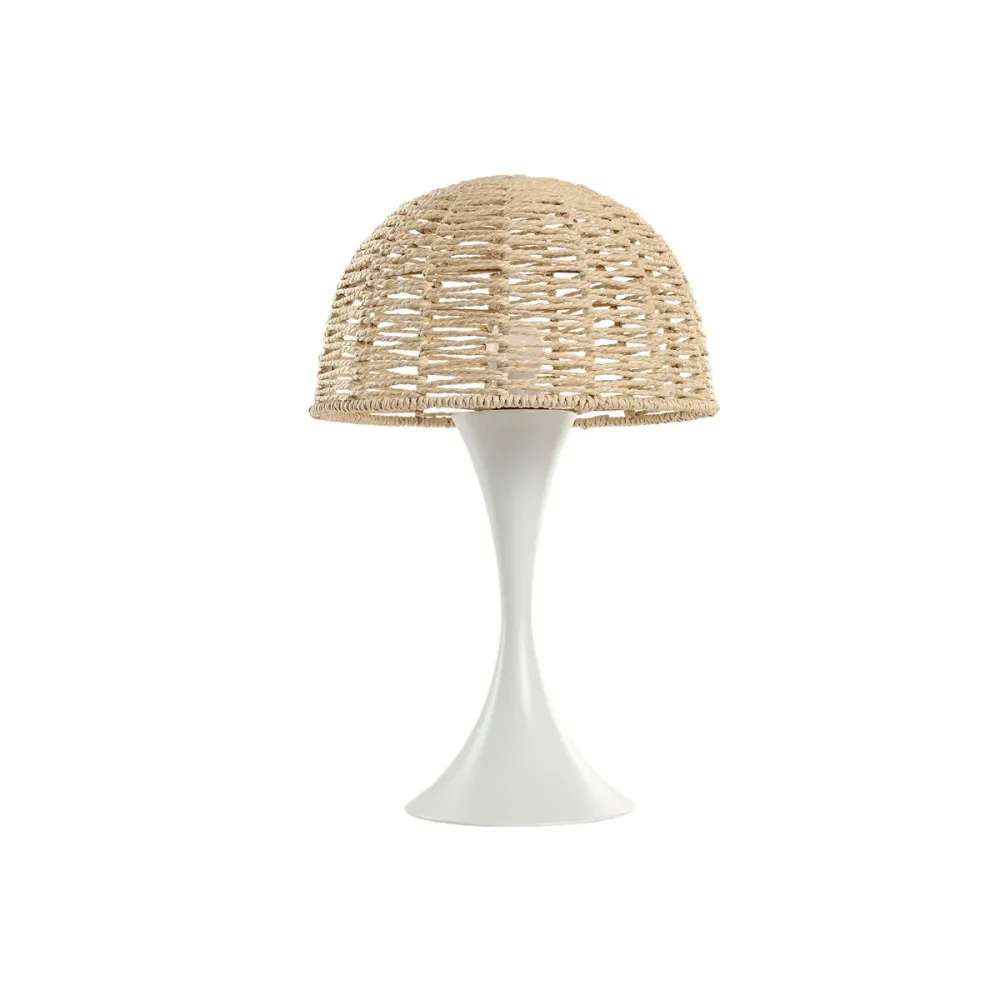 Lampe de bureau Home ESPRIT Blanc Marron 50 W 220 V