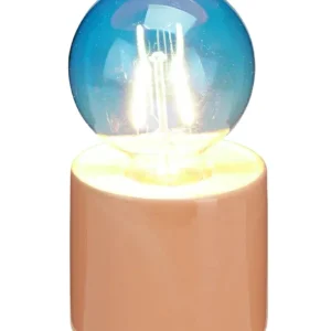 Home & Styling Lampe de table - Ø9xH17cm - Piles non incluses - Rose/Vert