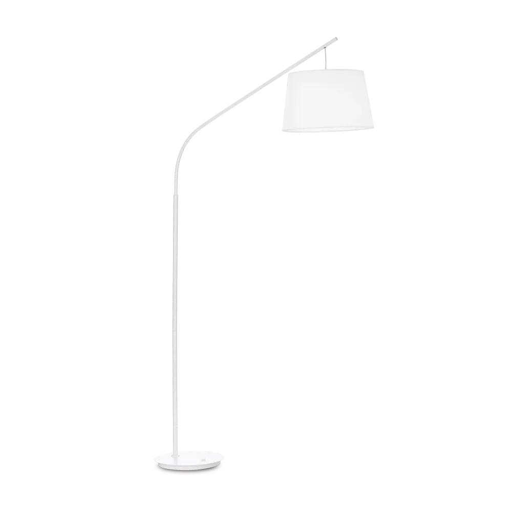 Lámpara de pie Ideal Lux Daddy blanco tela 60W 197cm 110356